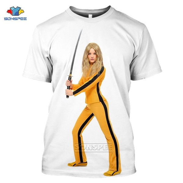 summer kill bill horror crime movie homme 3d print shirts harajuku horror hentai men clothing