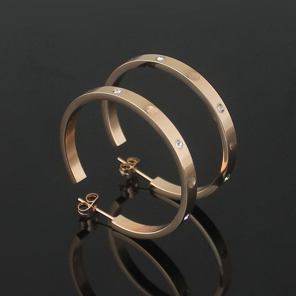 316l stainless steel love hoop earrings with crystal big earrings for women men couples fine jewlery wholesale, Golden;silver
316l stainless steel love hoop earrings with crystal big earrings for women men couples fine jewlery wholesale, Golden;silver
