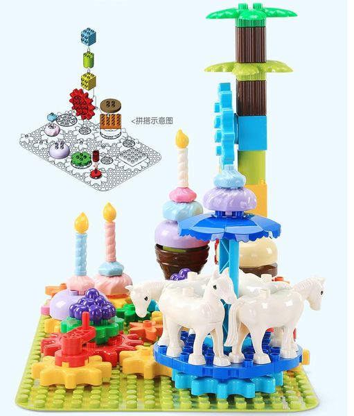69pcs larger particles building blocks children puzzle diy toy my rotating party delicious food set for kids creative intelligence gift 06
69pcs larger particles building blocks children puzzle diy toy my rotating party delicious food set for kids creative intelligence gift 06