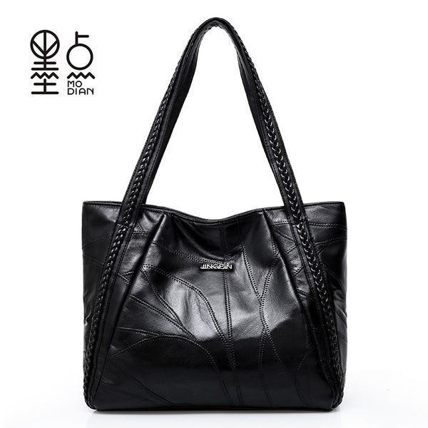 women large handbags genuine soft sheepskin patchwork casual hand bags ladies crossbody bags big capacity woman shoulder bag
