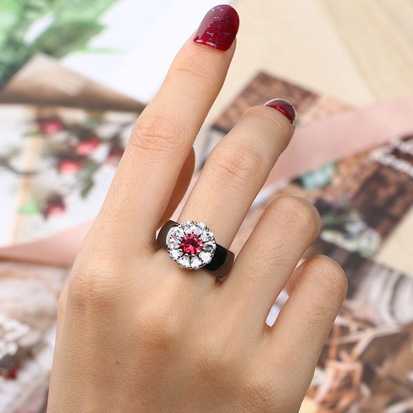 new big crystsal women rings red white crystal cz wedding ceramic rings never fade healthy ceramic jewelry gift for women, Golden;silver
new big crystsal women rings red white crystal cz wedding ceramic rings never fade healthy ceramic jewelry gift for women, Golden;silver