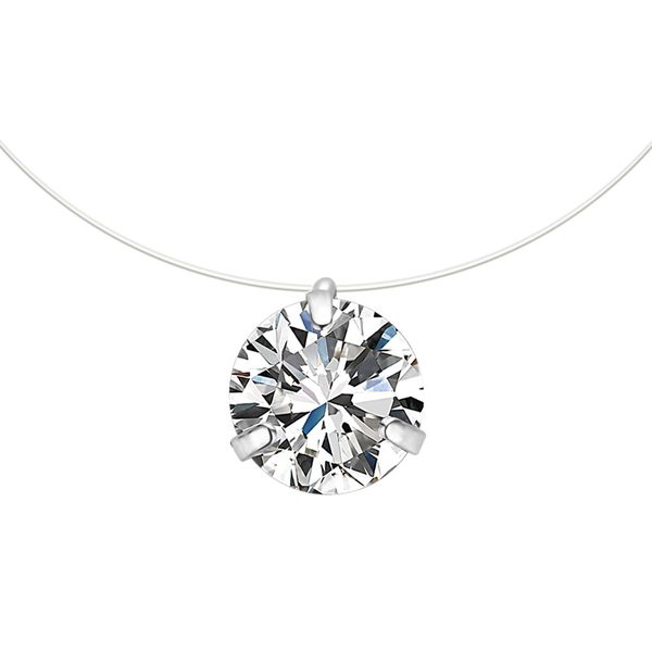 korean-style creative transparent fishing line hipster pendant hidden necklace diamond set zircon korean-style clavicle chain, Silver
korean-style creative transparent fishing line hipster pendant hidden necklace diamond set zircon korean-style clavicle chain, Silver
