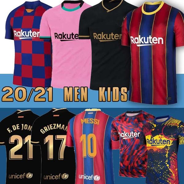 

10 Messi 2021 new Barcelona Soccer Jersey Griezmann FATI MARTENS Semedo PIQUÉ Busquets Suarez Camiseta de Fútbol Umtiti Firpo Dembélé