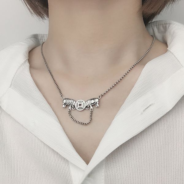 fashion retro money elephant thai silver color necklace handmade hip hop party jewlery necklace for women men s-n664
fashion retro money elephant thai silver color necklace handmade hip hop party jewlery necklace for women men s-n664