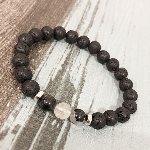men black lava stone beaded bracelet rutilated quartzs stretch wrist bracelet for men gift popular bead bracelets, Golden;silver
men black lava stone beaded bracelet rutilated quartzs stretch wrist bracelet for men gift popular bead bracelets, Golden;silver