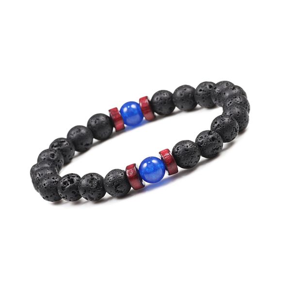 men's lava stone bracelet natural stone wood beads bracelets elastic chakra yoga bangles fashion men women jewelry bileklik, Black
men's lava stone bracelet natural stone wood beads bracelets elastic chakra yoga bangles fashion men women jewelry bileklik, Black