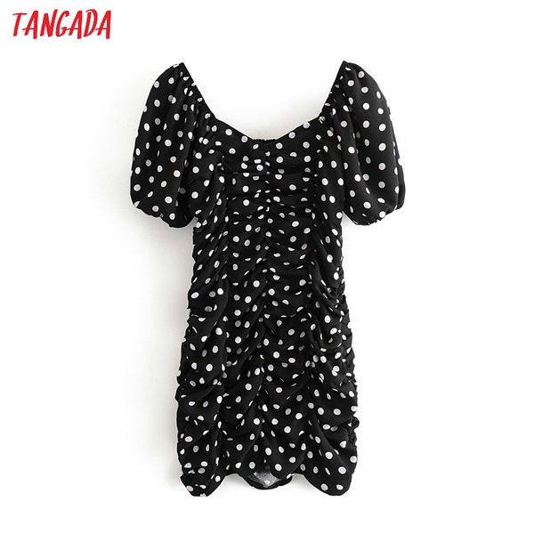 tangada fashion women dots print black mini dress puff short sleeve ladies strethy short dress vestidos 3h354, Black;gray
tangada fashion women dots print black mini dress puff short sleeve ladies strethy short dress vestidos 3h354, Black;gray