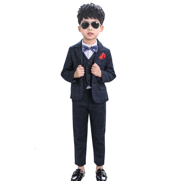 2020 fashion boys plaid suits set for wedding party wear flower kids blazer vest pants outfits formal performance host costumes, Blue
2020 fashion boys plaid suits set for wedding party wear flower kids blazer vest pants outfits formal performance host costumes, Blue