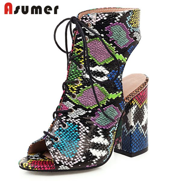 asumer 2020 big size 33-50 women sandals peep toe snake cross tied summer gladiator sandals fashion high heel shoes ladies, Black
asumer 2020 big size 33-50 women sandals peep toe snake cross tied summer gladiator sandals fashion high heel shoes ladies, Black