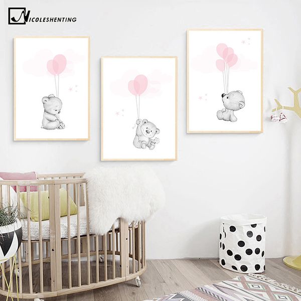 nursery canvas art child poster bear animal decorative print wall painting decorative picture nordic kid baby bedroom decoration
nursery canvas art child poster bear animal decorative print wall painting decorative picture nordic kid baby bedroom decoration