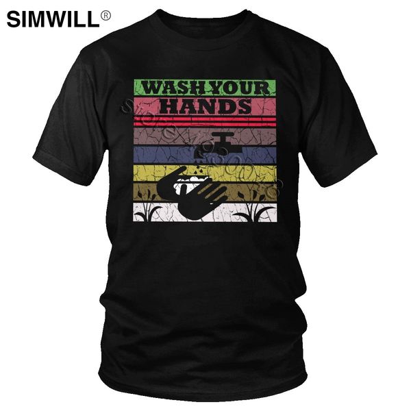 vintage men cotton wash your hands don't touch your face t shirt short sleeve 2020 keep healthy t-shirt leisure tee gift apparel
vintage men cotton wash your hands don't touch your face t shirt short sleeve 2020 keep healthy t-shirt leisure tee gift apparel