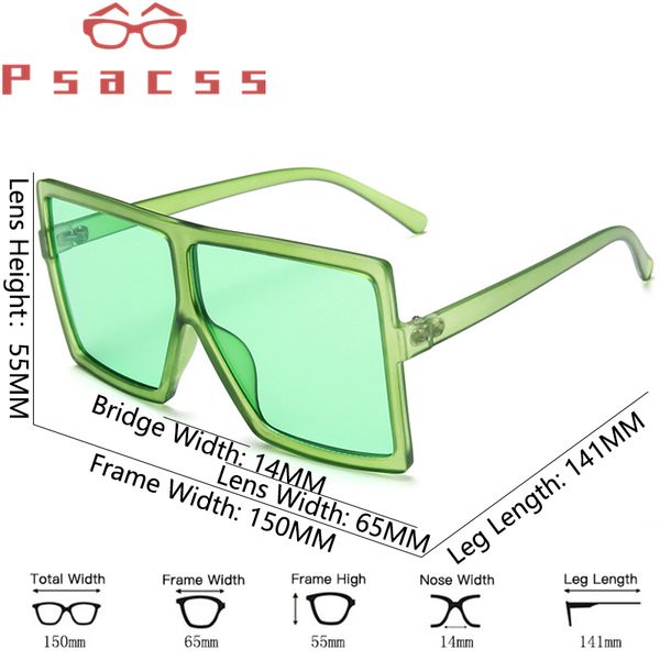 psacss 2020 square oversized sunglasses women/men vintage sun glasses brand designer multicolor eyeglass oculos de sol feminino f8zi, White;black
psacss 2020 square oversized sunglasses women/men vintage sun glasses brand designer multicolor eyeglass oculos de sol feminino f8zi, White;black