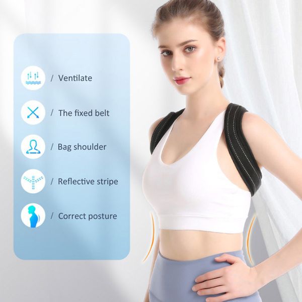 clavicle posture corrector back support belt corset orthopedic brace shoulder correct adjustable support brace belt tool, Black;blue
clavicle posture corrector back support belt corset orthopedic brace shoulder correct adjustable support brace belt tool, Black;blue