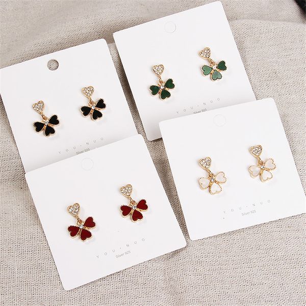 s925 silver needle earrings korean simple four-leaf clover design earrings female temperament net red ins earrings heart-shaped wild, Golden;silver
s925 silver needle earrings korean simple four-leaf clover design earrings female temperament net red ins earrings heart-shaped wild, Golden;silver