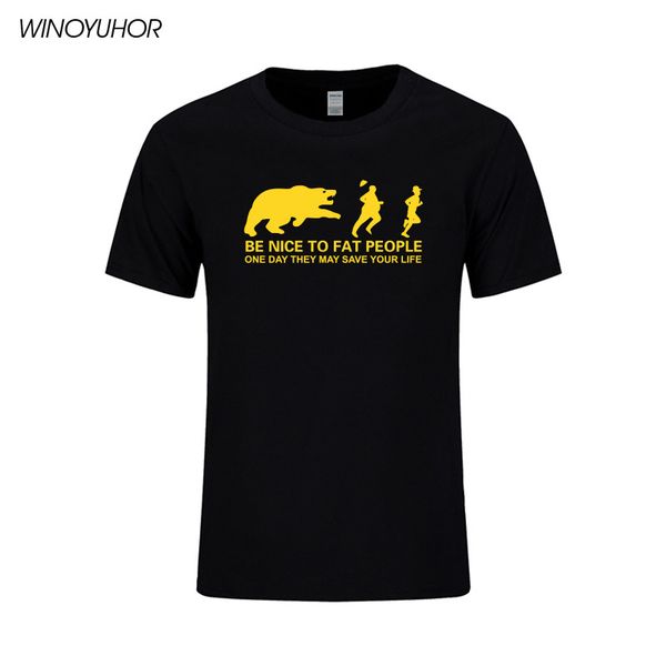 be nice to fat people bear chase joke funny birthday gift funny humor t-shirt mens short sleeve t shirt printed tee
be nice to fat people bear chase joke funny birthday gift funny humor t-shirt mens short sleeve t shirt printed tee
