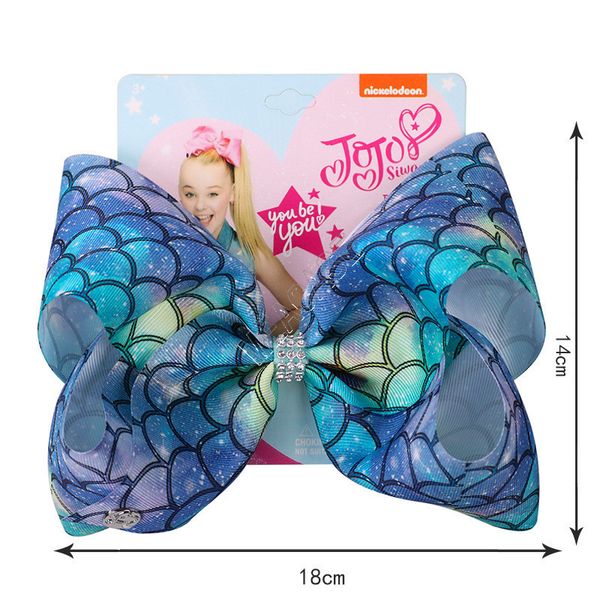 new 8inch jojo siwa bow hairpin mermaid scale hair bows clip barrettes laser color changing hair clip with card headdress accessories d82708, Slivery;white
new 8inch jojo siwa bow hairpin mermaid scale hair bows clip barrettes laser color changing hair clip with card headdress accessories d82708, Slivery;white