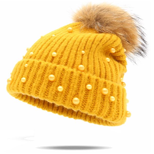 beanie/skull caps fashion pearl wool beanies women real natural fur pompom knitted hat female beanie cap winter for, Blue;gray
beanie/skull caps fashion pearl wool beanies women real natural fur pompom knitted hat female beanie cap winter for, Blue;gray