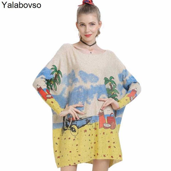 large size women's clothing slash neck loose long sleeve all-match seaside landscape printed sweater for female sueter mujer, White;black
large size women's clothing slash neck loose long sleeve all-match seaside landscape printed sweater for female sueter mujer, White;black