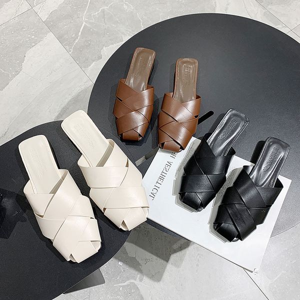 slippers women's slip on mule shoes summer comfortable pu closed toe flat loafer slides for women, Black
slippers women's slip on mule shoes summer comfortable pu closed toe flat loafer slides for women, Black