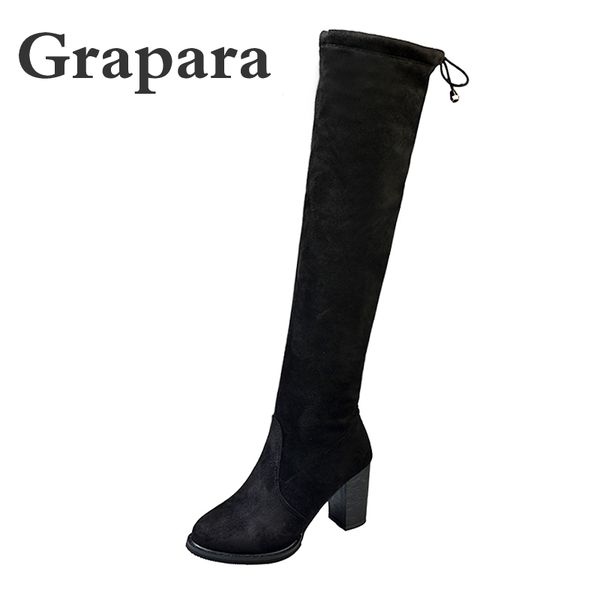 boots 2021 fashion women woman flock thick high heels platform shoes slip on short plush knee female grapara, Black
boots 2021 fashion women woman flock thick high heels platform shoes slip on short plush knee female grapara, Black
