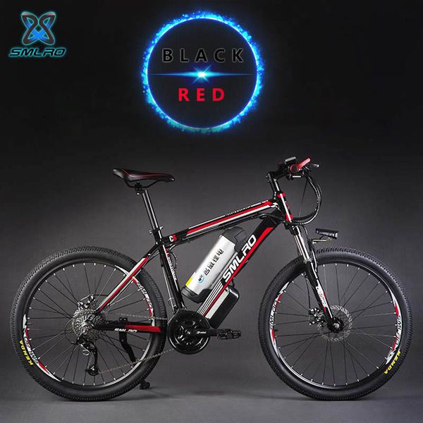 26 inch hydraulic brake 27 speed mountain bike 48v lithium battery slim electric bicycles 500w aluminium engine frame, Silver;blue
26 inch hydraulic brake 27 speed mountain bike 48v lithium battery slim electric bicycles 500w aluminium engine frame, Silver;blue