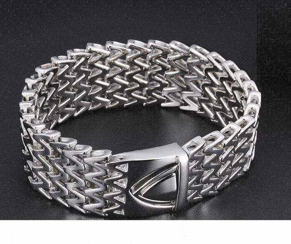 fashion biker jewelry 25mm wide 22.5cm length punk rock double w mens bracelets cool stainless steel glossy bracelet men pulseras band, Golden;silver
fashion biker jewelry 25mm wide 22.5cm length punk rock double w mens bracelets cool stainless steel glossy bracelet men pulseras band, Golden;silver