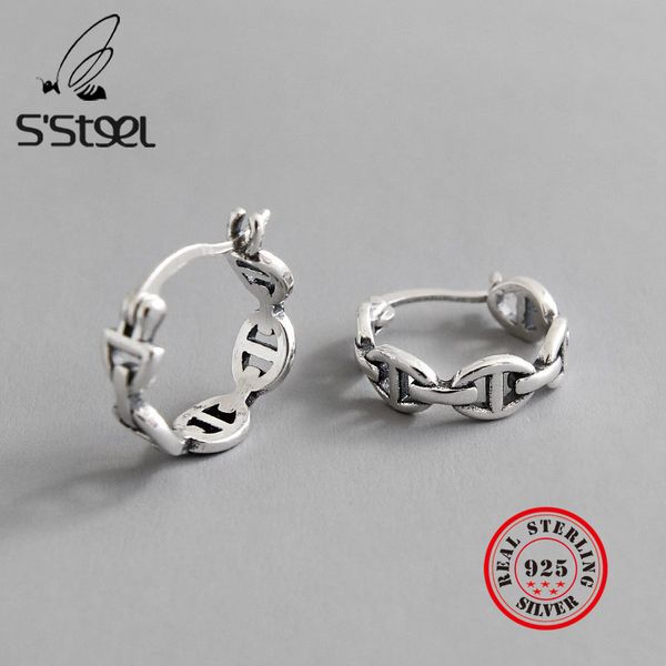 other s'steel hoop earrings for women vintage silver chain earings bijoux argent 925 massif pour femme aretes de mujer fine jewelry, Golden;silver
other s'steel hoop earrings for women vintage silver chain earings bijoux argent 925 massif pour femme aretes de mujer fine jewelry, Golden;silver