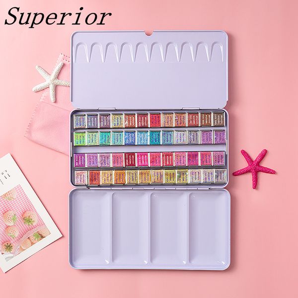 gift sets superior glitter transparent solid watercolor paint set professional water colour for painting drawing aquarelle art supplies
gift sets superior glitter transparent solid watercolor paint set professional water colour for painting drawing aquarelle art supplies