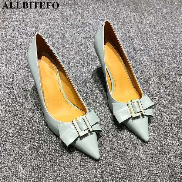 allbitefo new arrive genuine leather high heels office ladies shoes thin heels women high heel shoes bowtie women, Black
allbitefo new arrive genuine leather high heels office ladies shoes thin heels women high heel shoes bowtie women, Black