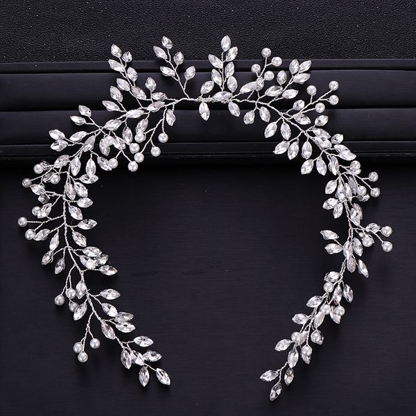 Trendy Wedding Hair Accessories Baroque Rhinestone Crystal Headband Silver Pearl Hair Band Bride Hair Accessories Handmade
Trendy Wedding Hair Accessories Baroque Rhinestone Crystal Headband Silver Pearl Hair Band Bride Hair Accessories Handmade