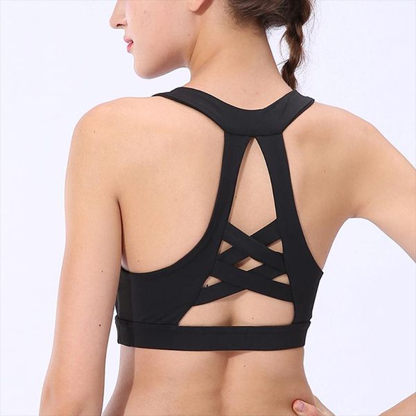 women sports yoga bra breathable quick dry shockproof cross back push up fitness active bra gym running, White;black
women sports yoga bra breathable quick dry shockproof cross back push up fitness active bra gym running, White;black