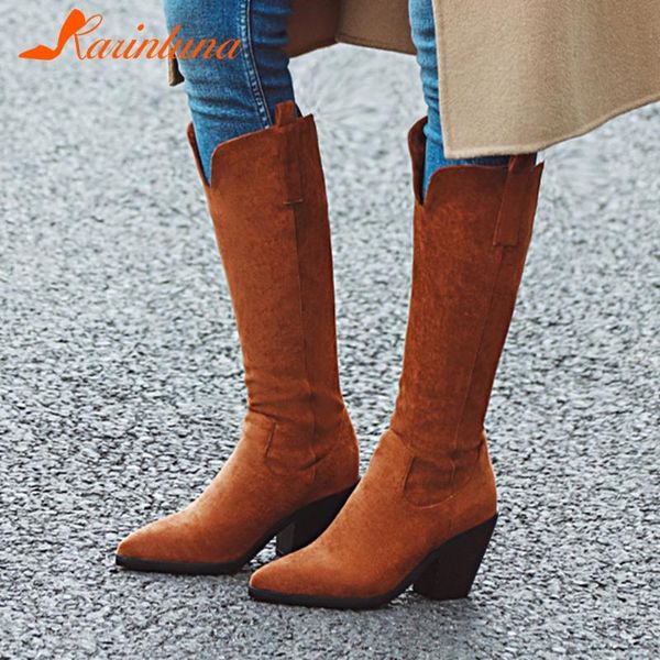 karin 2020 new fashion plus size 46 hoof heels slip on mid calf boots women shoes pointed toe concise fashion boots female, Black
karin 2020 new fashion plus size 46 hoof heels slip on mid calf boots women shoes pointed toe concise fashion boots female, Black