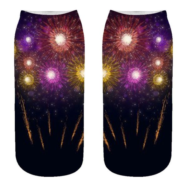 fashion creative fireworks personalized socks 3d digital printed socks printed funny short socks for women/girls/men/boys, Black;white
fashion creative fireworks personalized socks 3d digital printed socks printed funny short socks for women/girls/men/boys, Black;white