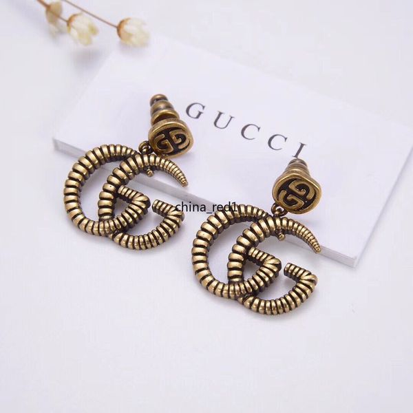italy jewelry women earrings retro copper double letter design earrings elagant ladies stud earrings with box, Golden;silver
italy jewelry women earrings retro copper double letter design earrings elagant ladies stud earrings with box, Golden;silver