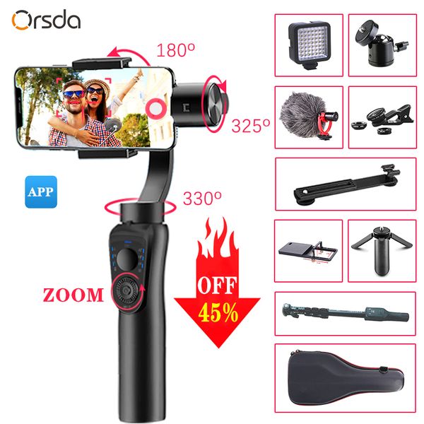 stabilizers orsda 3 axis handheld stabilizer gimbal smartphone phone manual zoom face tracking for 11 pro plus s9 s8
stabilizers orsda 3 axis handheld stabilizer gimbal smartphone phone manual zoom face tracking for 11 pro plus s9 s8