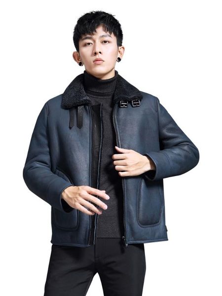 shearling jacket men winter sheepskin coat genuine leather jackets natural fur coats short warm 2020 mkx-ff1739 kj4020, Black
shearling jacket men winter sheepskin coat genuine leather jackets natural fur coats short warm 2020 mkx-ff1739 kj4020, Black