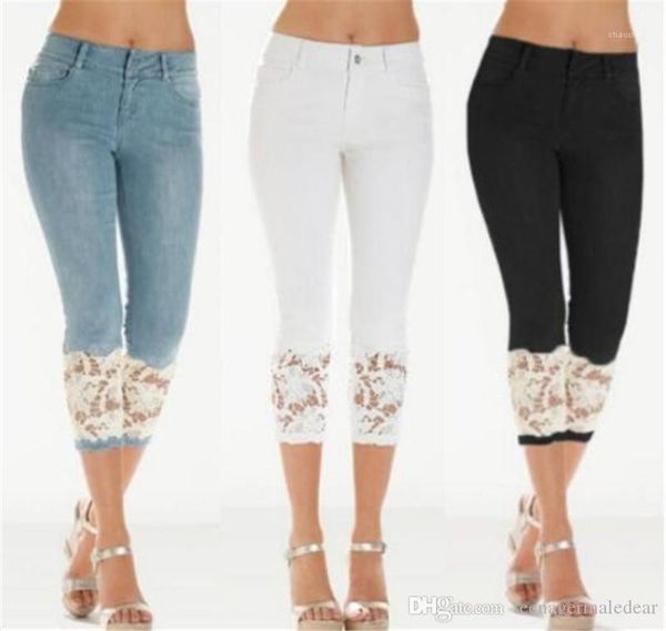 solid color blue trousers lace slim womens jeans skinny designer capris ladies jeans fashion 
solid color blue trousers lace slim womens jeans skinny designer capris ladies jeans fashion