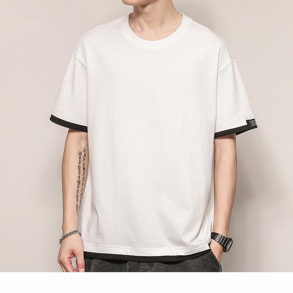 a1dyc2020 short-sleeved t-shirt new summer clothes loose round neck white cotton tide compassionate men, White;black
a1dyc2020 short-sleeved t-shirt new summer clothes loose round neck white cotton tide compassionate men, White;black