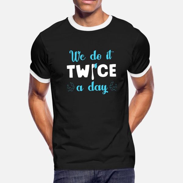we do it twice a day funny dental day tee t shirt men design 100% cotton round collar trend interesting new style spring autumn shirt
we do it twice a day funny dental day tee t shirt men design 100% cotton round collar trend interesting new style spring autumn shirt