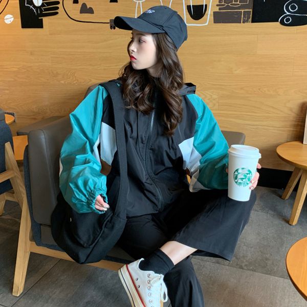 women's jackets jacket spliced color plus size with hooded loose harajuku sunscreen coat women hip hop thin spring summer, Black;brown
women's jackets jacket spliced color plus size with hooded loose harajuku sunscreen coat women hip hop thin spring summer, Black;brown
