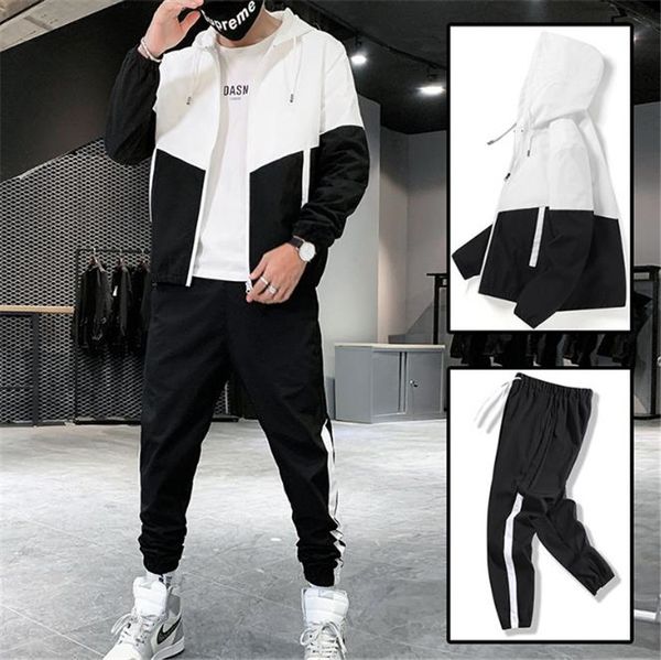 autumn new men sweatsuits street style contrast color long sleeve hooded cardigan pants sets casual men sportswear, Gray
autumn new men sweatsuits street style contrast color long sleeve hooded cardigan pants sets casual men sportswear, Gray