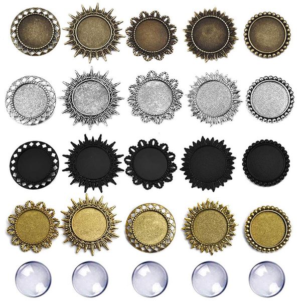 10pcs/set alloy brooch base tray settings with glass cabochons 25mm 18x25mm 30x40mm round oval shaped blank jewelry bases diy
10pcs/set alloy brooch base tray settings with glass cabochons 25mm 18x25mm 30x40mm round oval shaped blank jewelry bases diy