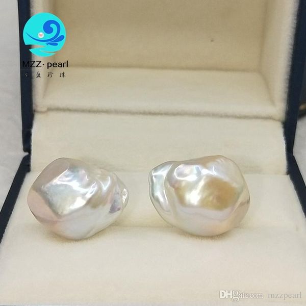 pearl baroque pearl 14mm diamond shaped irregular pearl stud earring for, Golden;silver
pearl baroque pearl 14mm diamond shaped irregular pearl stud earring for, Golden;silver