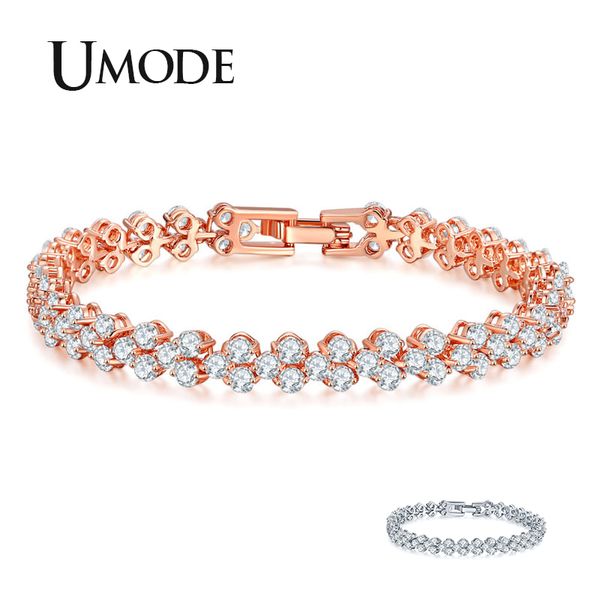 umode fashion clear zirconia tennis bracelets for women femme rose gold bangles & bracelets wedding jewelry party gifts ub0172, Golden;silver
umode fashion clear zirconia tennis bracelets for women femme rose gold bangles & bracelets wedding jewelry party gifts ub0172, Golden;silver