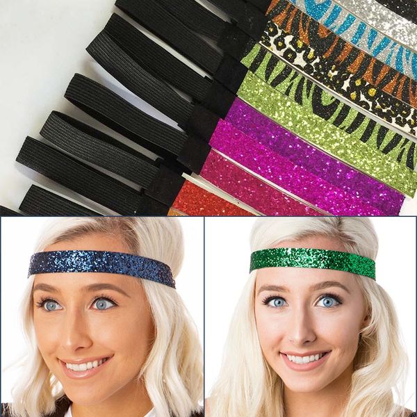 glitter headbands for girl softball headbands sparkle band 3/4" sport glitter headband hair accessories for women, Silver
glitter headbands for girl softball headbands sparkle band 3/4" sport glitter headband hair accessories for women, Silver