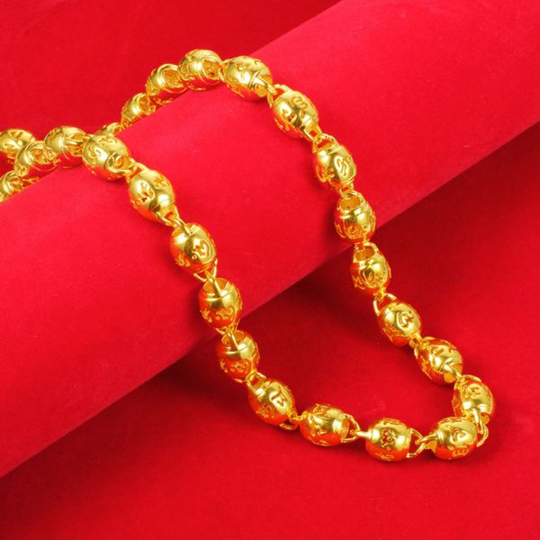 boutique gold color brass necklace six character great bright mantra thai necklace for men, Silver
boutique gold color brass necklace six character great bright mantra thai necklace for men, Silver