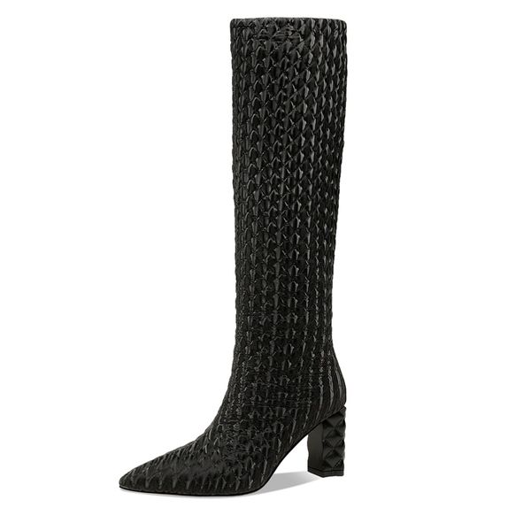 boots big size 34-43 brand women ankle pointed toe stiletto high heels knee nightclub shoes 43, Black
boots big size 34-43 brand women ankle pointed toe stiletto high heels knee nightclub shoes 43, Black