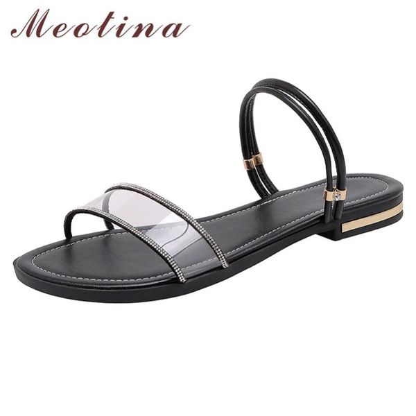 meotina slippers women crystal flat slides transparent round toe flat shoes ladies summer fashion sandals female white size 12, Black
meotina slippers women crystal flat slides transparent round toe flat shoes ladies summer fashion sandals female white size 12, Black