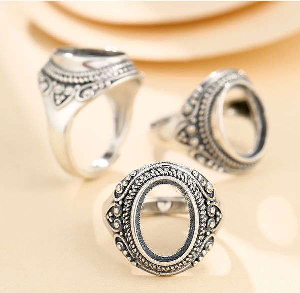 925 sterling silver men's semi mount bases blanks base blank pad vintage ring setting set jewelry (without stone) a5480, Golden;silver
925 sterling silver men's semi mount bases blanks base blank pad vintage ring setting set jewelry (without stone) a5480, Golden;silver
