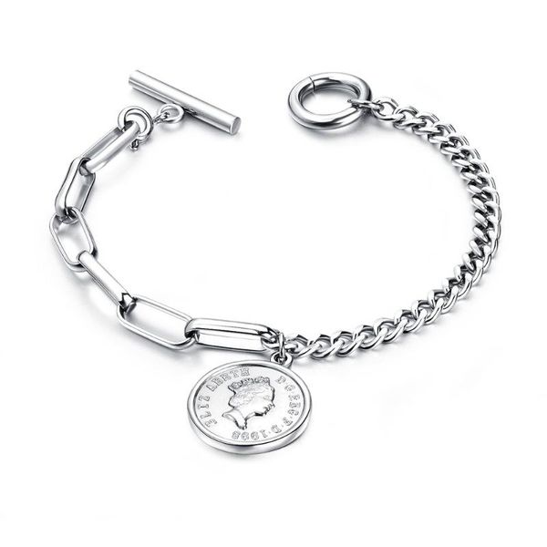 voq new arrival vintage coin bracelets for women lady charm pendant stainless steel chain bracelets luxury jewelry, Golden;silver
voq new arrival vintage coin bracelets for women lady charm pendant stainless steel chain bracelets luxury jewelry, Golden;silver